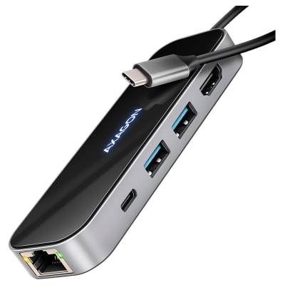 Axagon HMC-6GLN multiport hub USB-C LAN HDMI PD100W