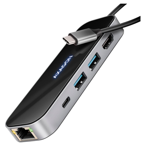 Axagon HMC-6GLN multiport hub USB-C LAN HDMI PD100W