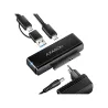 Axagon Adapter USB-C ADSA-FPX 10Gbps SATA 6G 2.5/3.5 inches SSD/HDD FASTPORT X, w tym zasilacz, 60cm USB-C/USB-A cable