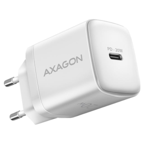 Axagon ACU-PD20W wall charger 1x QC3.0/AFC/FCP/PD type-C, 20W, white