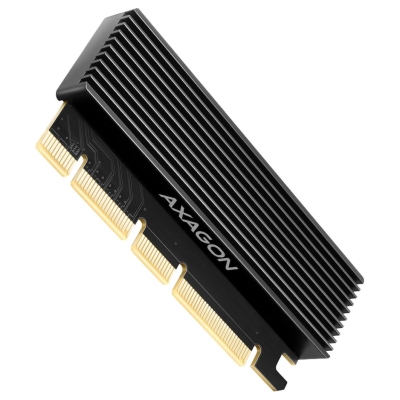 Axagon PCEM2-XS PCI-E 3.0 16x - M.2 SSD NVMe, up to 80mm SSD, low profile, heatsink