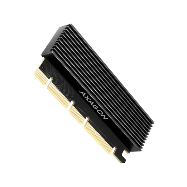 Axagon PCEM2-XS PCI-E 3.0 16x - M.2 SSD NVMe, up to 80mm SSD, low profile, heatsink