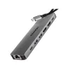 Axagon HMC-7HX2 USB hub 7in1 5Gbps 2xHDMI GLAN USB-C