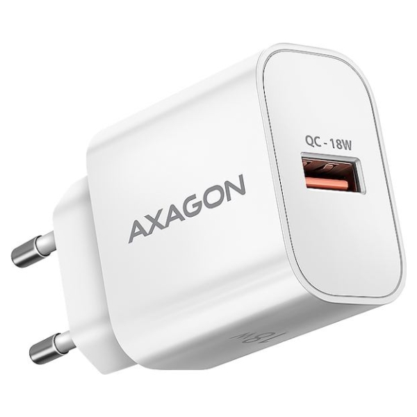 Axagon ACU-QC18W wall charger 1x QC3.0/AFC/FCP/SMART, 18W, white