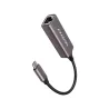 Axagon ADE-TRC Type-C USB3.2 Gen 1 - Gigabit Ethernet 10/100/1000 Adapter, metal, titan grey