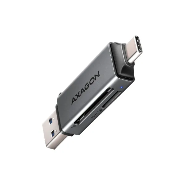Axagon CRE-DAC External, Type-C+Type-A 2-slot SD/microSD