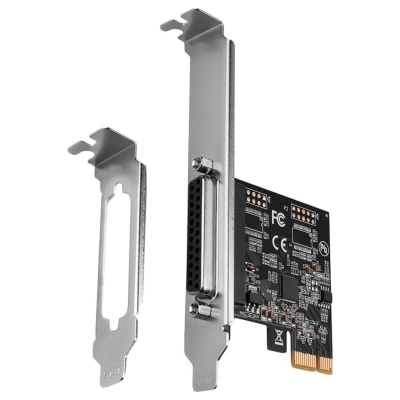 Axagon PCI-Express card with one parallel port. Low profile.