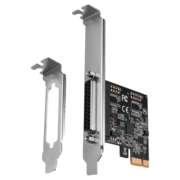 Axagon PCI-Express card with one parallel port. Low profile.