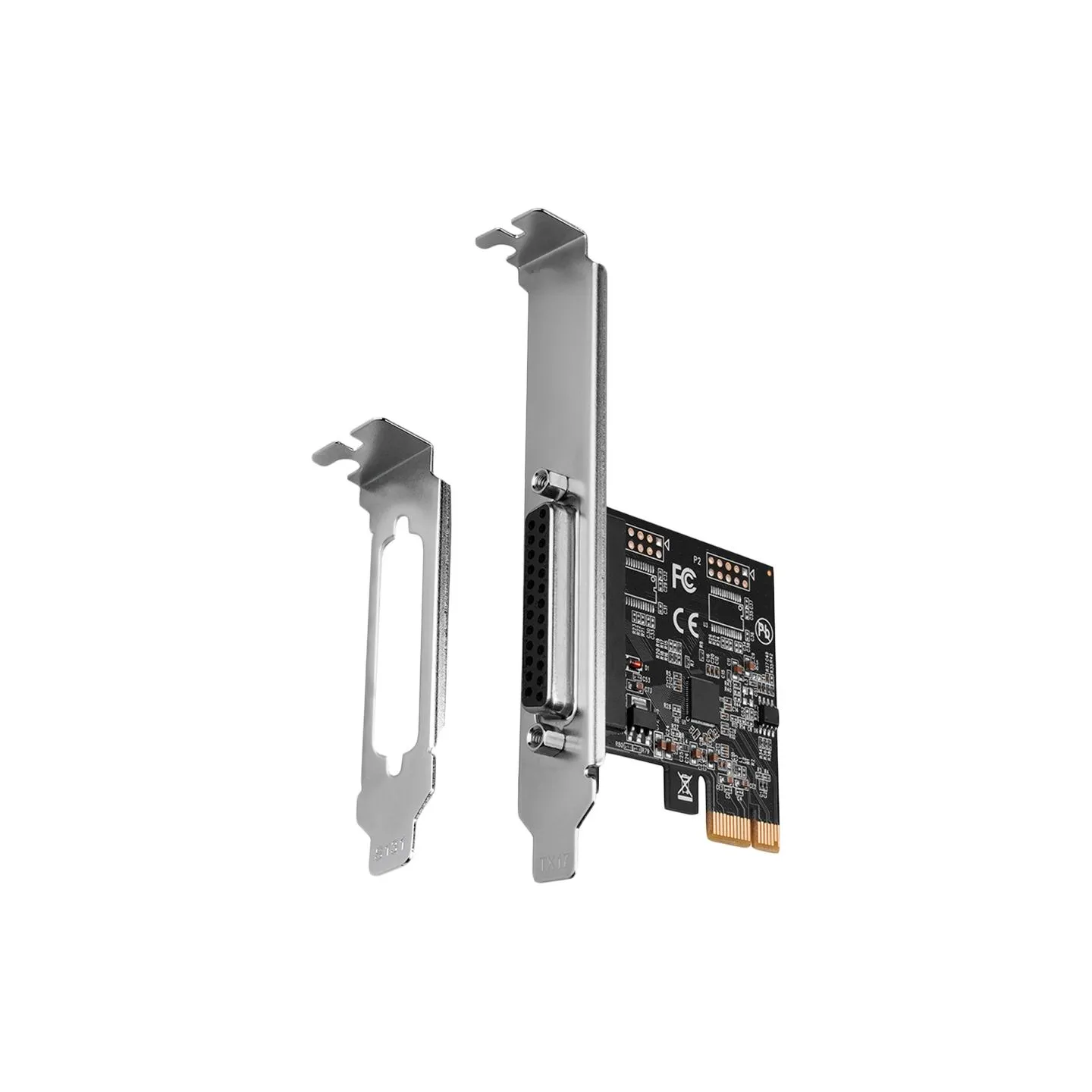 Axagon PCI-Express card with one parallel port. Low profile.