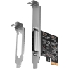 Axagon PCI-Express card with one parallel port. Low profile.