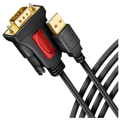 Axagon Active USB-A converter for connecting serial devices. Prolific chip.
