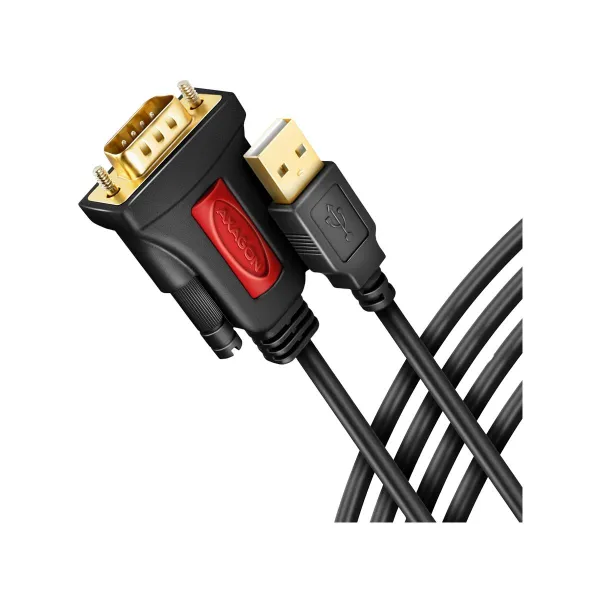 Axagon Active USB-A converter for connecting serial devices. Prolific chip.