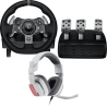Logitech G920 Driving Force Racing Wheel + Astro A10 - WHITE