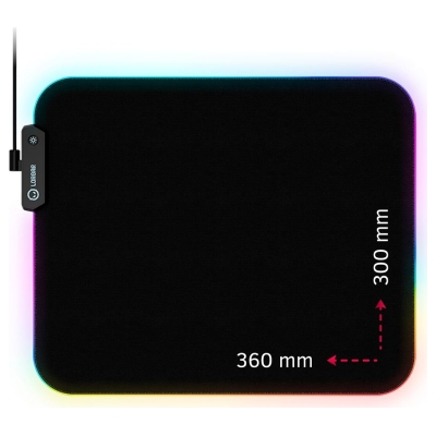 Lorgar Steller 913, Gaming mouse pad, High-speed surface, anti-slip rubber base, RGB backlight, USB connection, Lorgar WP Gamewa