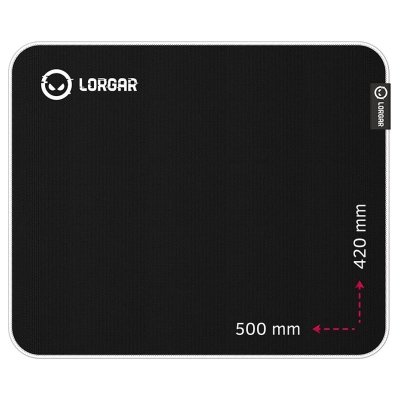 Lorgar Legacer 755, Gaming mouse pad, Ultra-gliding surface, Purple anti-slip rubber base, size: 500mm x 420mm x 3mm, weight 0.4