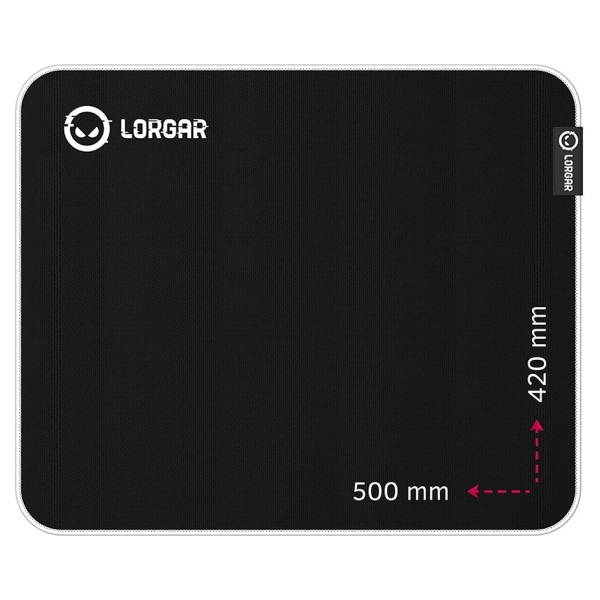 Lorgar Legacer 755, Gaming mouse pad, Ultra-gliding surface, Purple anti-slip rubber base, size: 500mm x 420mm x 3mm, weight 0.4