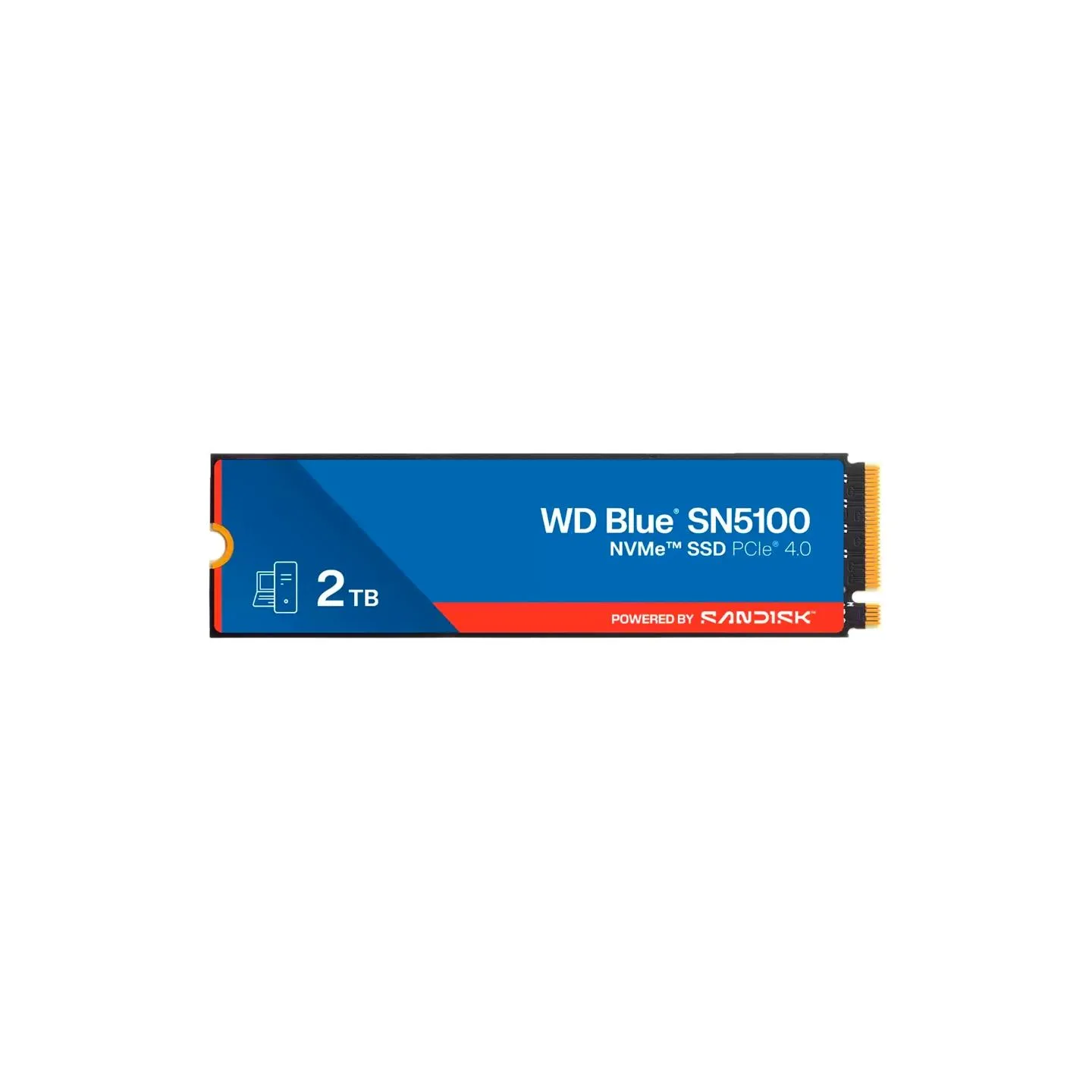 WD SSD POWERED BY SANDISK WD Blue SN5100 2TB M.2 2280 PCIe Gen4 x4 NVMe QLC 3D