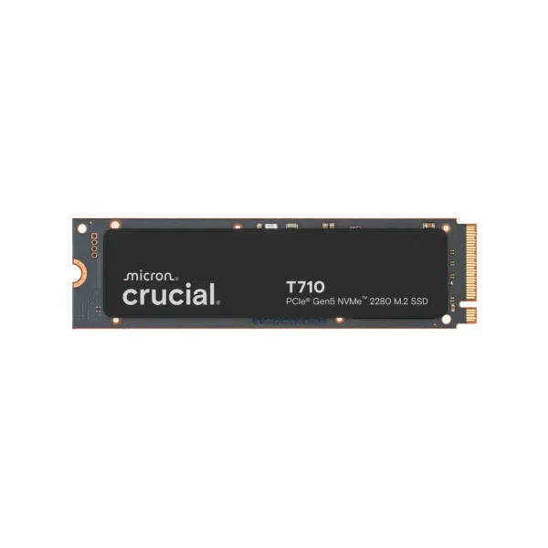 Crucial T710 2TB PCIe Gen5 NVMe M.2 2280 SSD up to 14500 MB/s read and 13800 MB/s write
