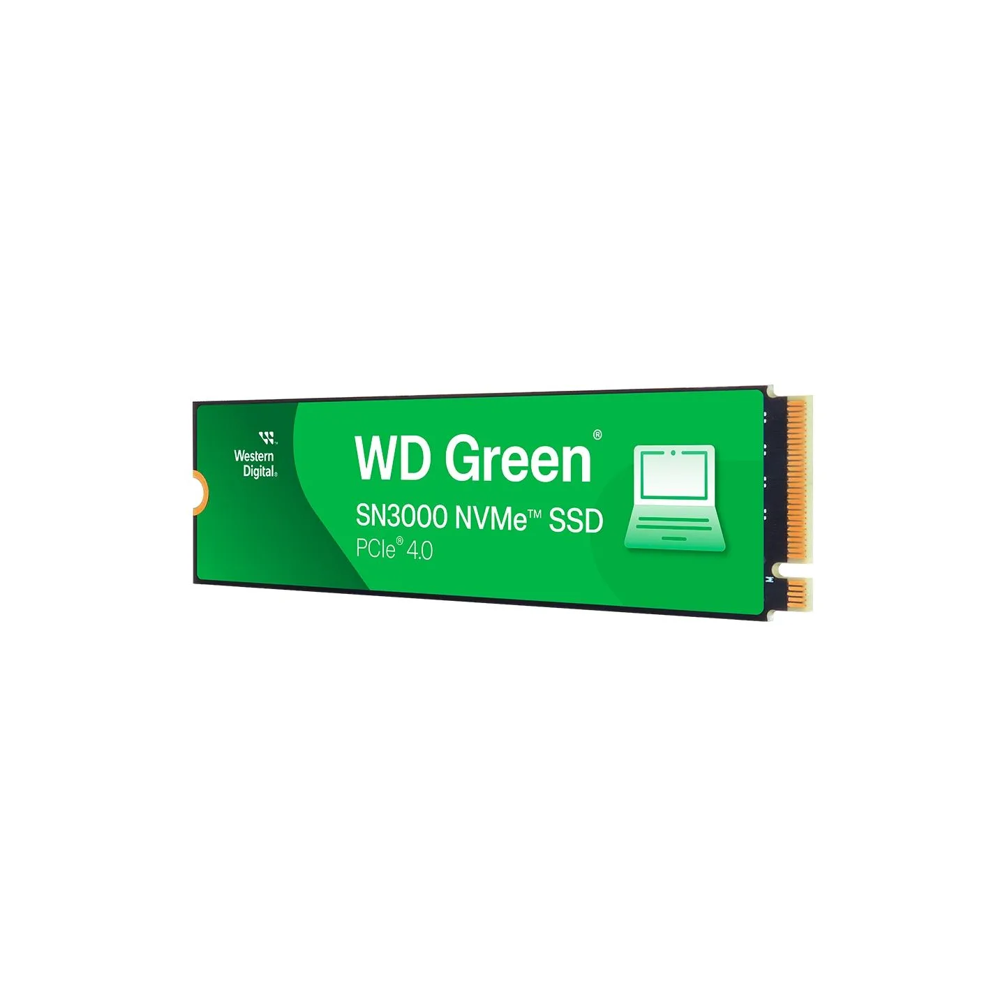 WD SSD POWERED BY SANDISK WD Green SN3000 1TB M.2 2280 S3-M PCIe Gen4 x4 NVMe, Read/Write: 5000/4200 MBps, TBW: 150