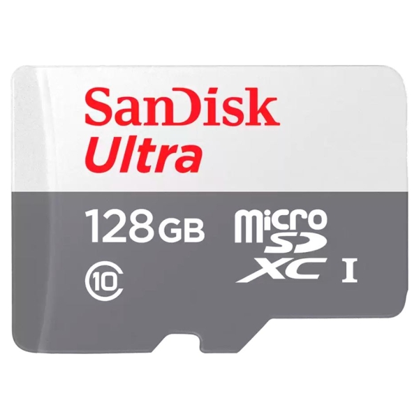 Sandisk Ultra microSDXC 128GB 100MB/s Class 10 UHS-I (4x6 pack size)