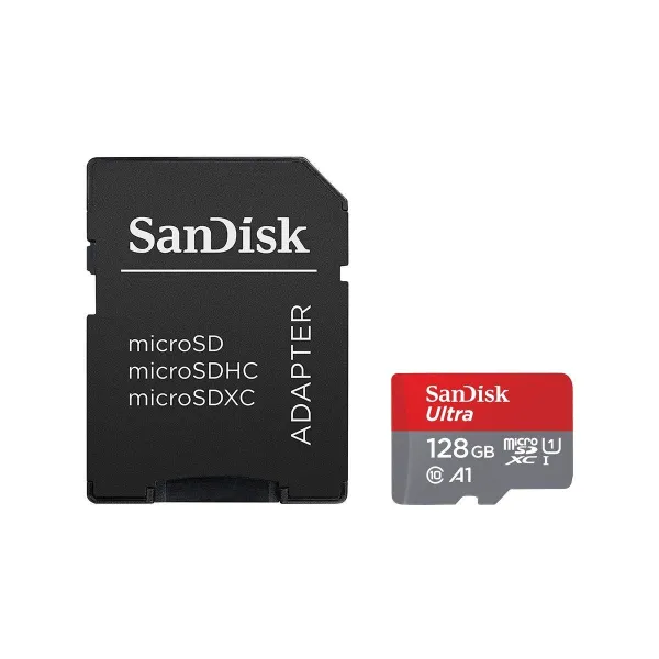 Sandisk Ultra microSDXC 128GB + SD Adapter 100MB/s Class 10 UHS-I
