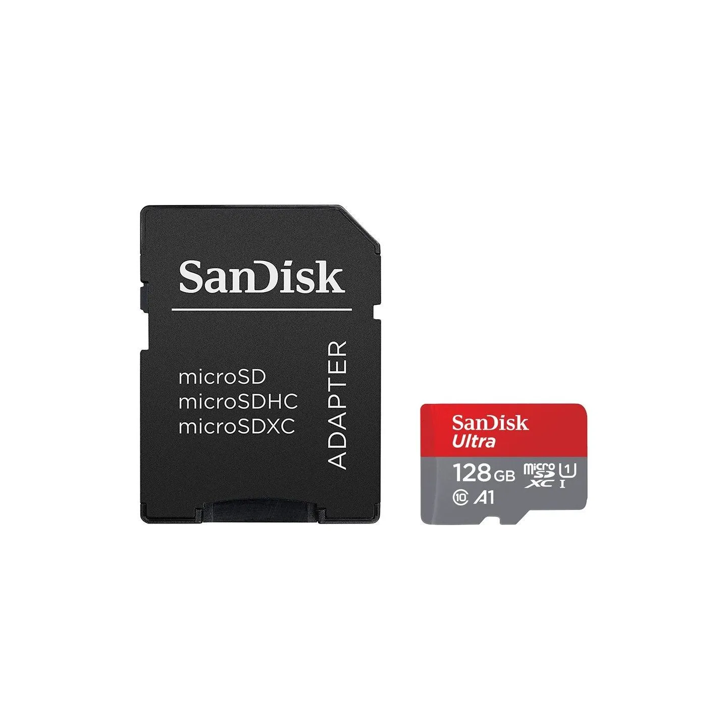 Sandisk Ultra microSDXC 128GB + SD Adapter 100MB/s Class 10 UHS-I