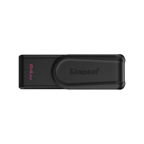 Kingston 64GB Portable USB 3.2 Gen 1 DataTraveler Exodia S (Black/Black)