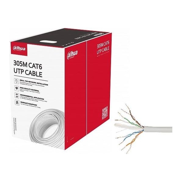 Dahua CABLE CAT6 UTP 305M WHITE/PFM920I-6UN-C DAHUA