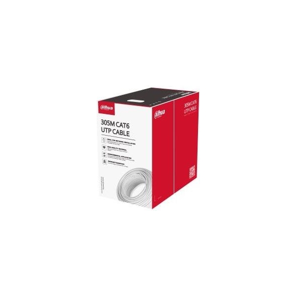 Dahua CABLE CAT6 UTP 305M WHITE/PFM923I-6UN-C DAHUA