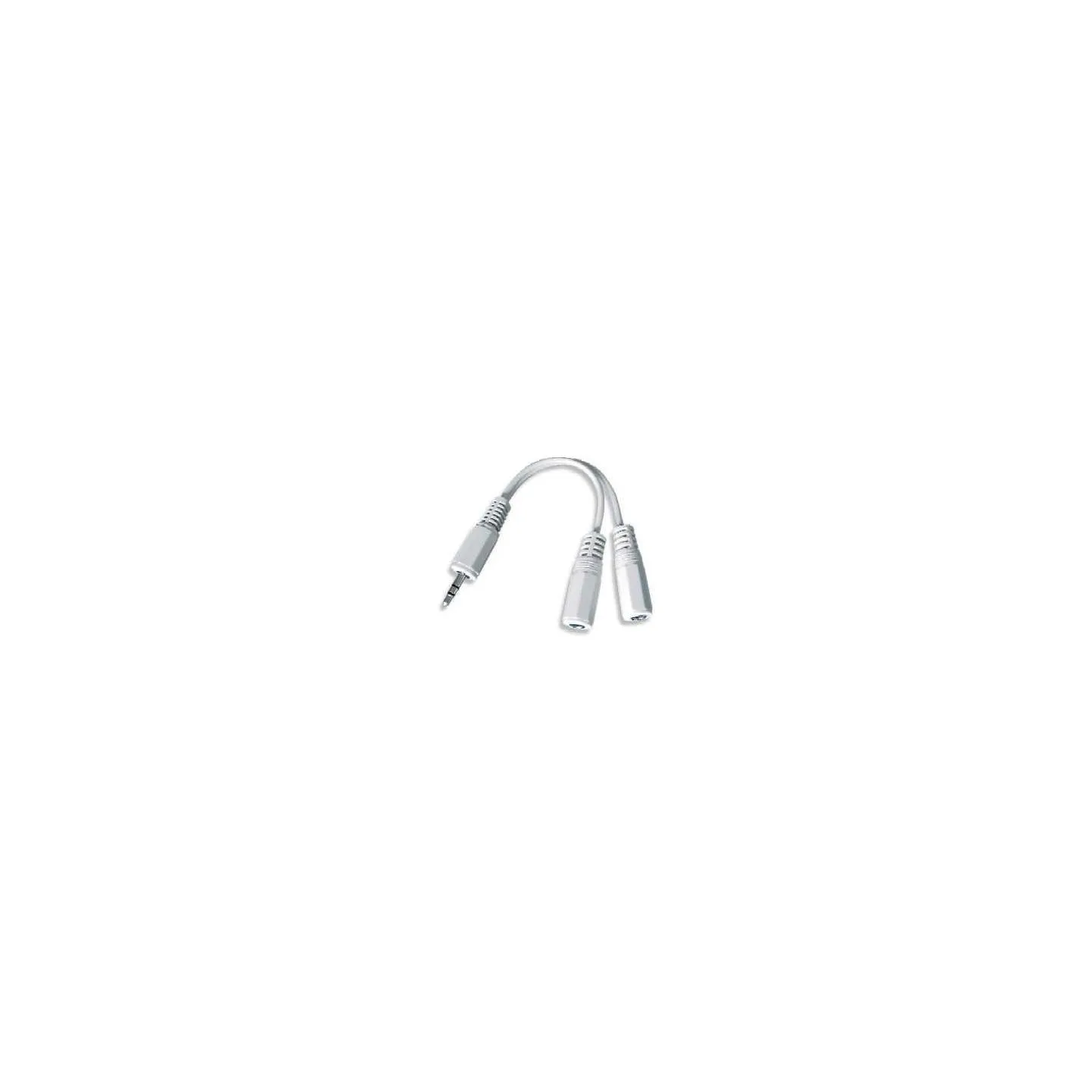 Gembird CABLE AUDIO SPLITTER 3.5MM/10CM WHT CCA-415-0.1M GEMBIRD