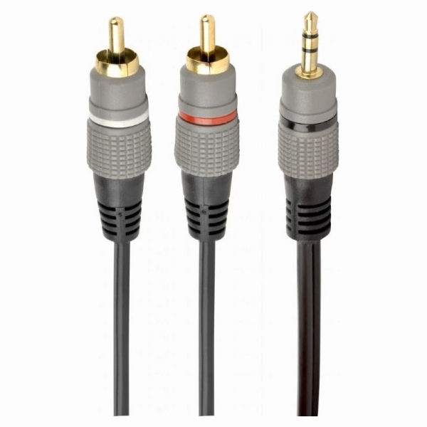 Gembird CABLE AUDIO 3.5MM TO 2RCA 2.5M/GOLD CCA-352-2.5M GEMBIRD