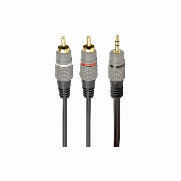 Gembird CABLE AUDIO 3.5MM TO 2RCA 2.5M/GOLD CCA-352-2.5M GEMBIRD