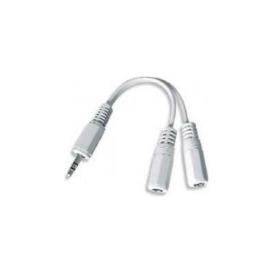 Gembird CABLE AUDIO SPLITTER 3.5MM/10CM WHITE CCA-415W GEMBIRD