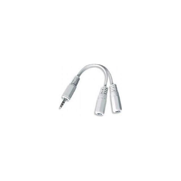 Gembird CABLE AUDIO SPLITTER 3.5MM/10CM WHITE CCA-415W GEMBIRD