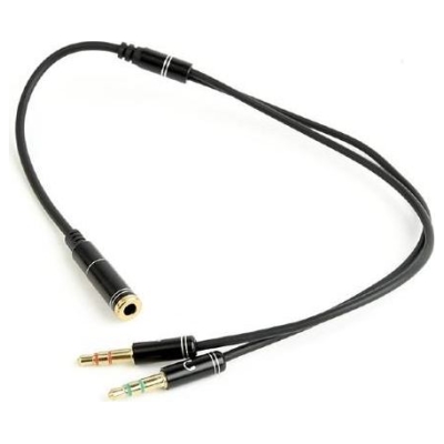 Gembird CABLE AUDIO 3.5MM SOCKET TO/2X3.5MM PLUG CCA-418M GEMBIRD