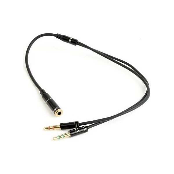 Gembird CABLE AUDIO 3.5MM SOCKET TO/2X3.5MM PLUG CCA-418M GEMBIRD