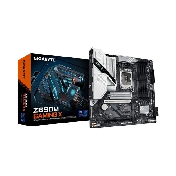 Gigabyte Z890M GAMING X | Processor family Intel | Processor socket LGA1851 | DDR5 | Supported hard disk drive interfaces M.2, S