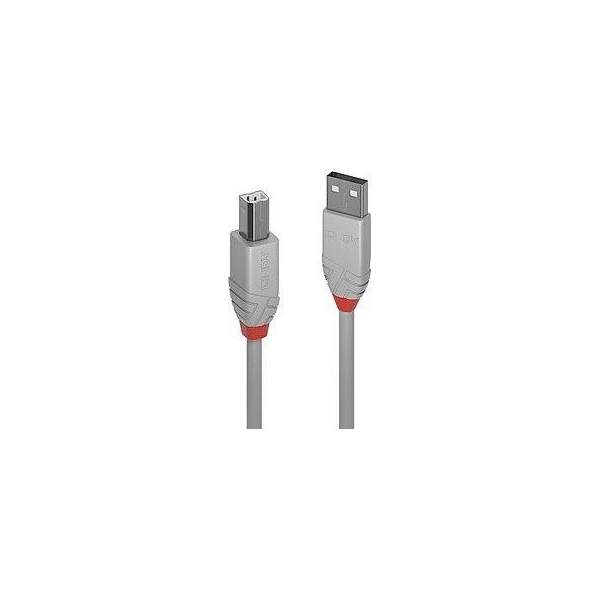 Lindy CABLE USB2 A-B 2M/ANTHRA GREY36683 LINDY