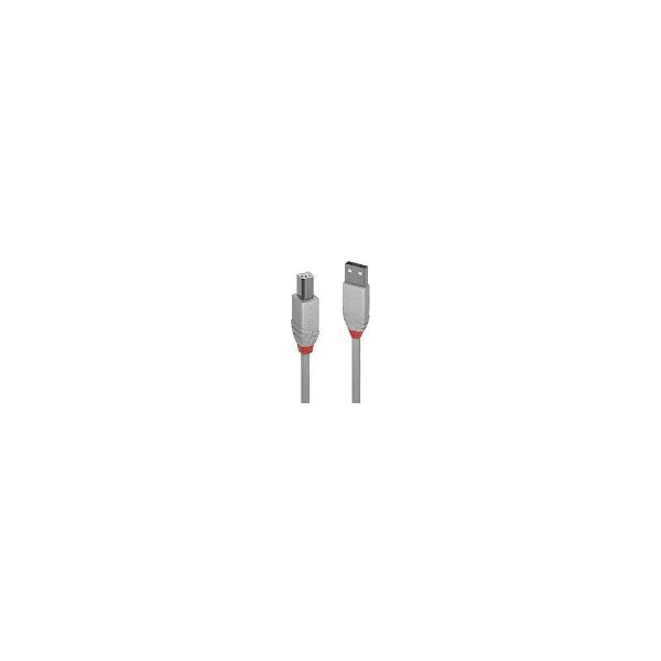 Lindy CABLE USB2 A-B 2M/ANTHRA GREY36683 LINDY