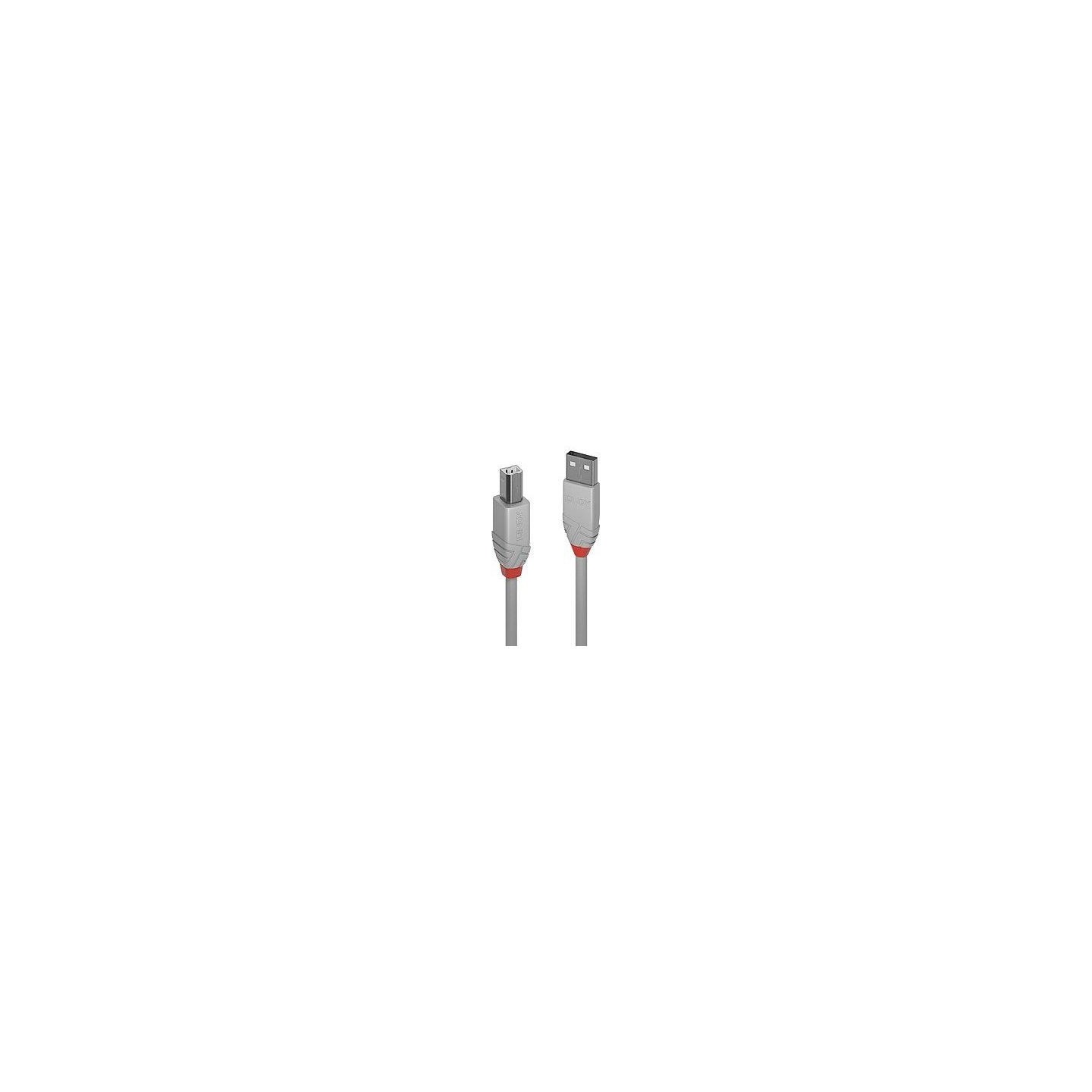 Lindy CABLE USB2 A-B 2M/ANTHRA GREY36683 LINDY