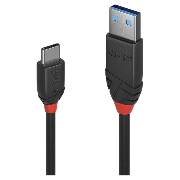 Lindy CABLE USB3.2 A-C 1M/BLACK 36916 LINDY