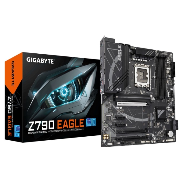 Gigabyte Z790 EAGLE | Processor family Intel | Processor socket LGA1700 | DDR5 DIMM | Supported hard disk drive interfaces M.2, 