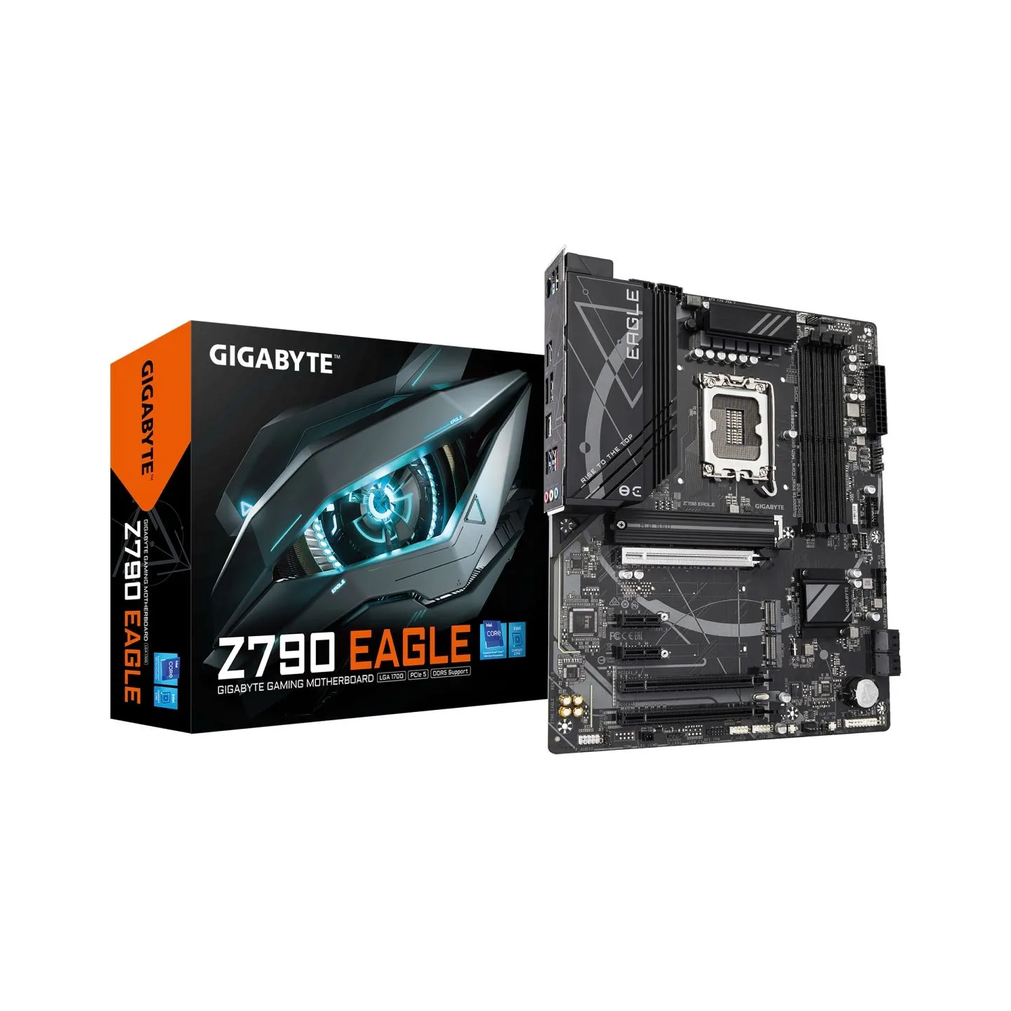 Gigabyte Z790 EAGLE | Processor family Intel | Processor socket LGA1700 | DDR5 DIMM | Supported hard disk drive interfaces M.2, 