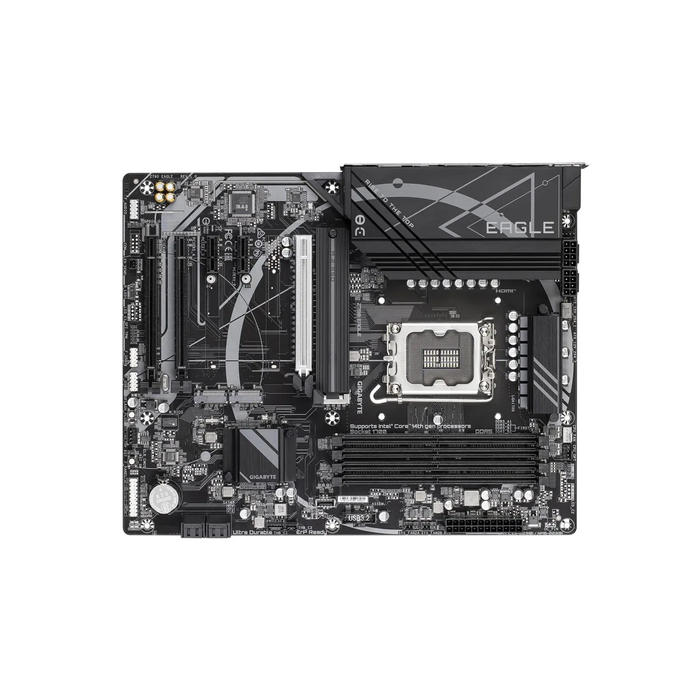 Gigabyte Z790 EAGLE | Processor family Intel | Processor socket LGA1700 | DDR5 DIMM | Supported hard disk drive interfaces M.2, 
