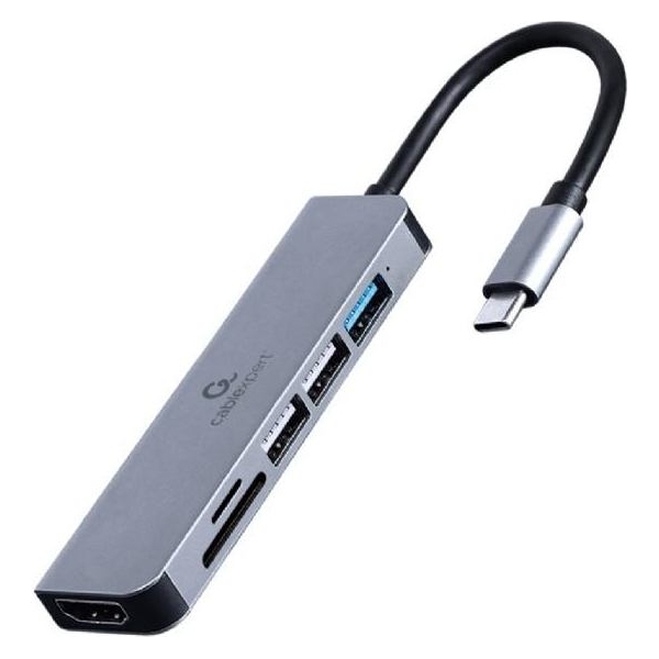 Gembird I/O ADAPTER USB-C TO HDMI/USB3/6IN1 A-CM-COMBO6-02 GEMBIRD