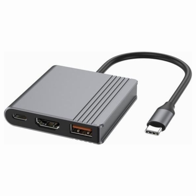 Gembird I/O ADAPTER USB-C TO HDMI/USB3/3IN1 A-CM-COMBO3-05 GEMBIRD