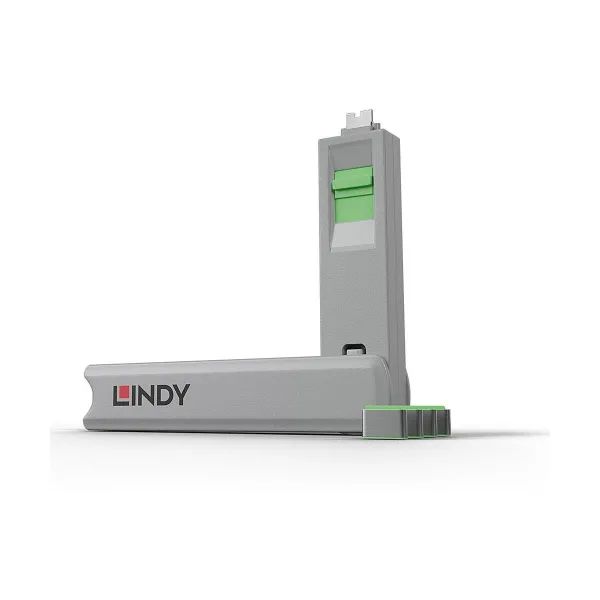 Lindy USB PORT TYPE-C BLOCKER 4PACK/GREEN 40426 LINDY