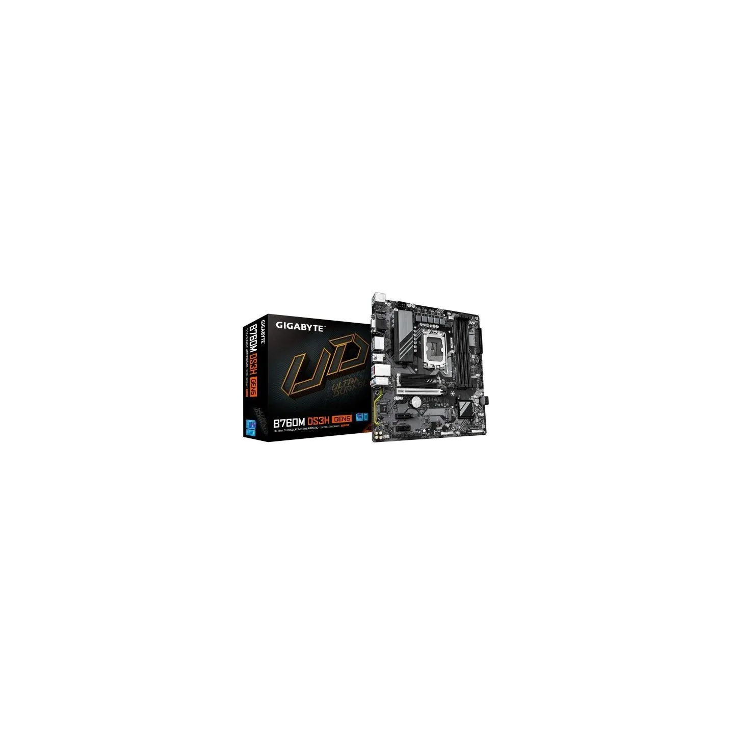 Gigabyte B760M DS3H GEN5 | Processor family Intel | Processor socket LGA1700 | Supported hard disk drive interfaces SATA, M.2 | 