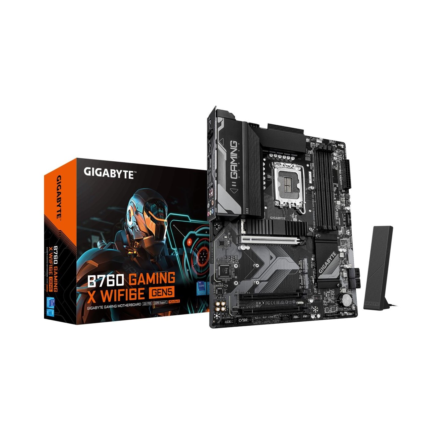 Gigabyte B760 G X WF6E GEN5 | Processor family Intel | Processor socket LGA1700 | DDR5 | Supported hard disk drive interfaces M.