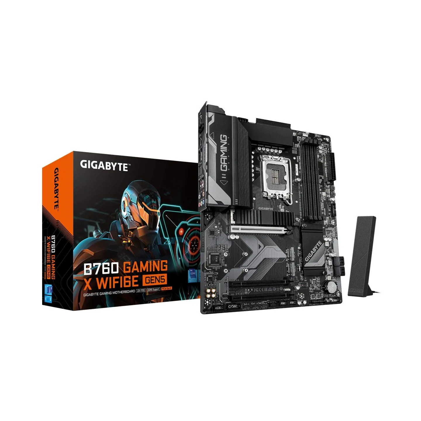 Gigabyte B760 G X WF6E GEN5 | Processor family Intel | Processor socket LGA1700 | DDR5 | Supported hard disk drive interfaces M.